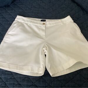 J. Crew Size 8 White Shorts